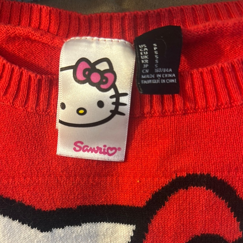 Sanrio Red Hello Kitty Knit Top - Picture 2 of 3